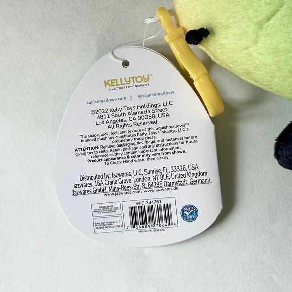 Kristy the Butterfly Squishmallow Clip 3.5” Plushie Collectible New with Tags - Picture 5 of 5